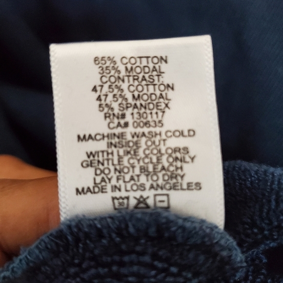 Tyler Jacobs Feel The Piece Lace Up Hoodie and Sweatpants Set Tie Dye Blue XS/S - Picture 11 of 14